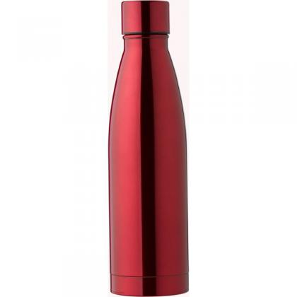 Stainless steel double walled bottle (500ml) (Red)