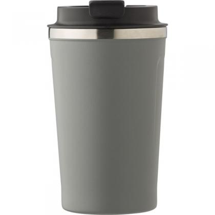 Stainless steel double-walled mug (Grey)