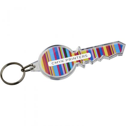 Combo key-shaped keychain