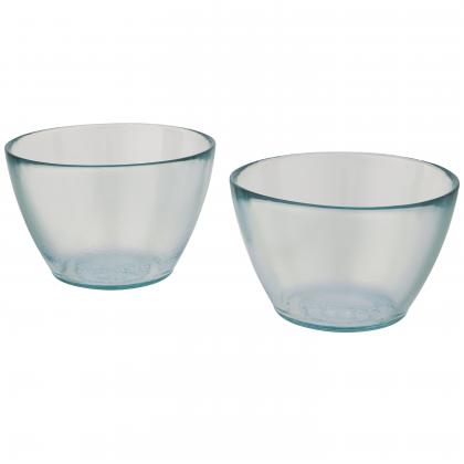 Cuenc 2-piece recycled glass bowl set