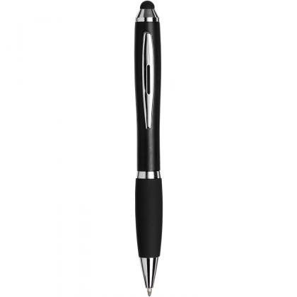 Curvy stylus ballpoint pen