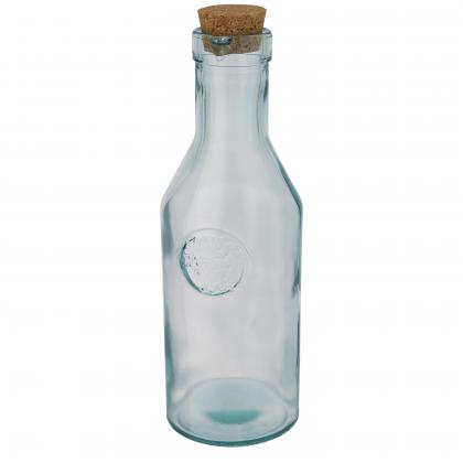 Fresqui recycled glass carafe with cork lid