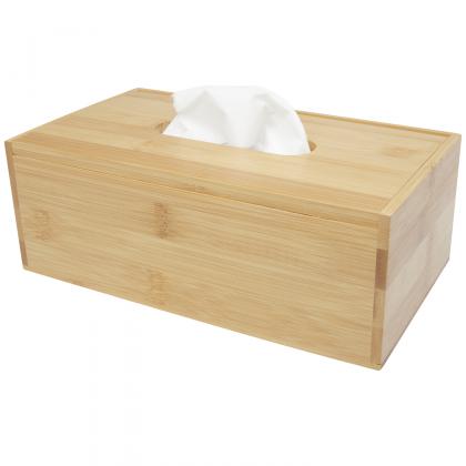 Inan bamboo tissue box holder