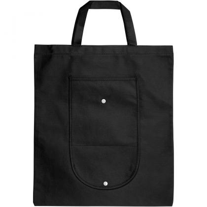 Maple buttoned foldable non-woven tote bag 8L