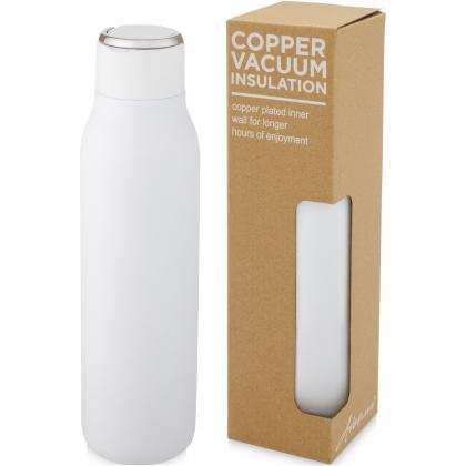 Marka 600 ml copper vacuum insulated bottle with metal loop