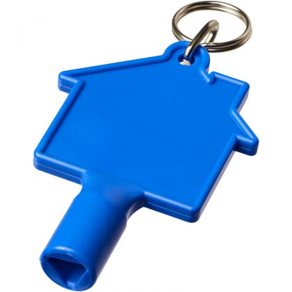 Maximilian house-shaped utility key with keychain