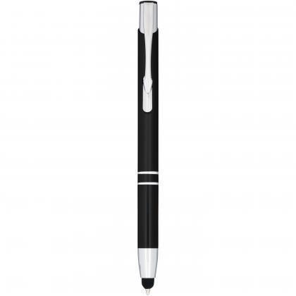 Moneta anodized aluminium click stylus ballpoint pen