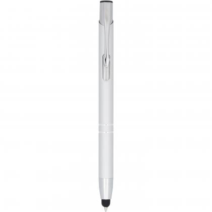 Moneta anodized aluminium click stylus ballpoint pen