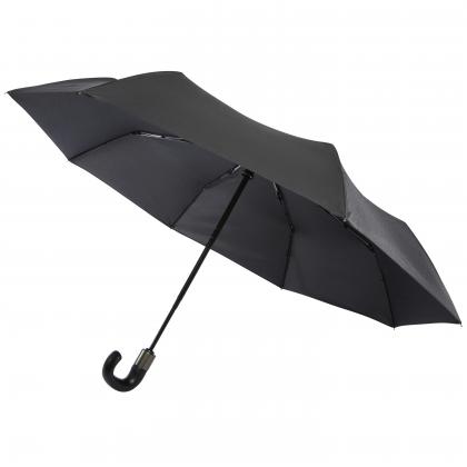 Montebello 21' foldable auto open/close umbrella with crooked handle"