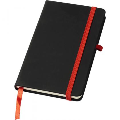 Noir A6 notebook with lined pages