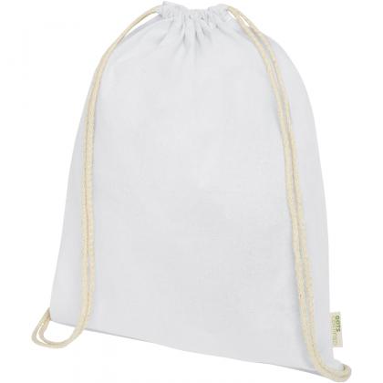 Orissa 140 g/m² GOTS organic cotton drawstring backpack 5L