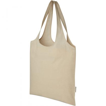 Pheebs 150 g/m² recycled cotton trendy tote bag 7L