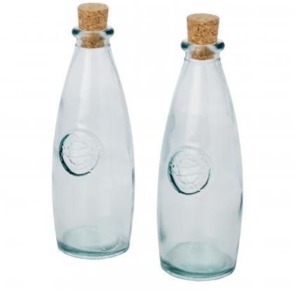 Sabor 2-piece recycled glass oil and vinegar set