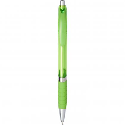 Turbo ballpoint pen with rubber grip