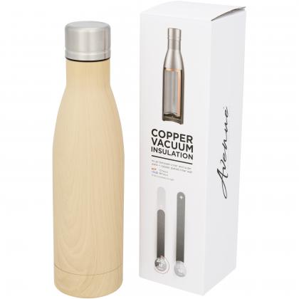 Vasa 500 ml wood-look copper vacuum insulated bottle