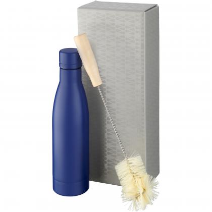 Vasa copper vacuum insulated bottle with brush set