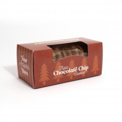 Winter Collection - Eco Biscuit Box - Triple Chocolate Chip Biscuits