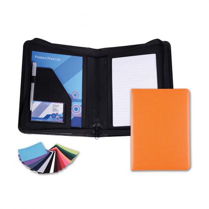 Belluno PU A5 Zipped Conference Folder