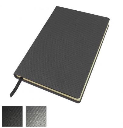 Carbon Fibre Textured A5 Casebound Notebook