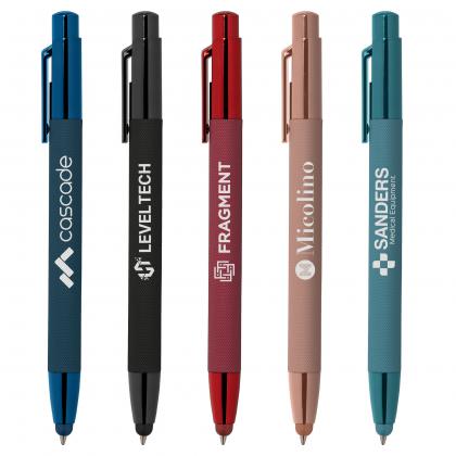 Monochrome Micro Knurl Stylus Pen