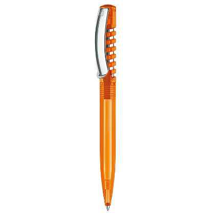 Picture of senator®New Spring Clear Plastic Ballpen With Metal Clip