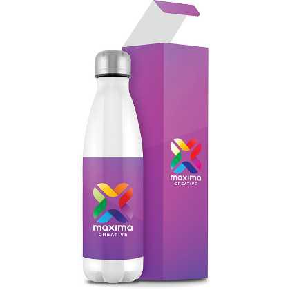 Picture of Mood® Vacuum Bottle - Gloss White (Spot Colour Print)