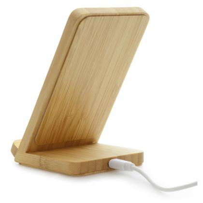 Picture of Wireless Bamboo Phone Stand