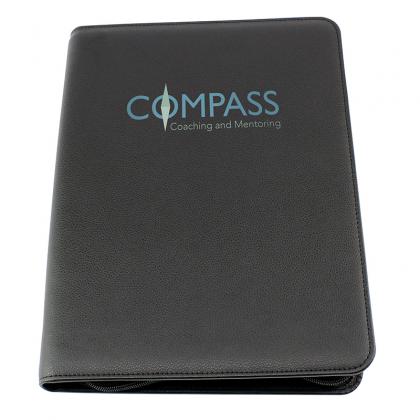 Picture of ECO a4 zipped conference folder in COMO rPET