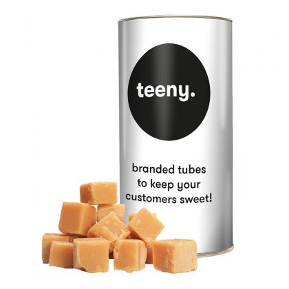 Picture of Soft Creamy Fudge in a personalised teeny tube 100g