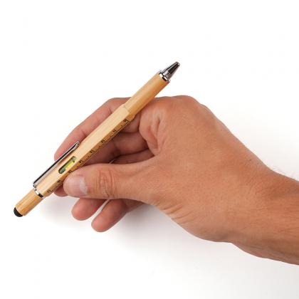 Picture of Systemo Bamboo 6 in 1 multi function pen